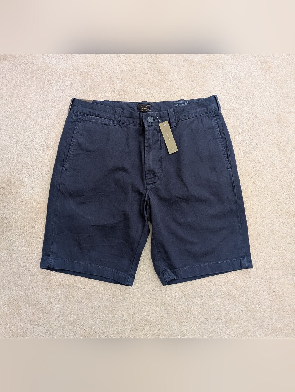 NWT J.Crew blue chino shorts 32 waist